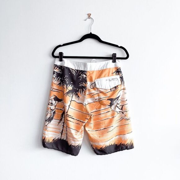 Billabong Womens Tropical Platinum PX2 Performance Board Shorts Orange Brown 30 - Picture 2 of 8